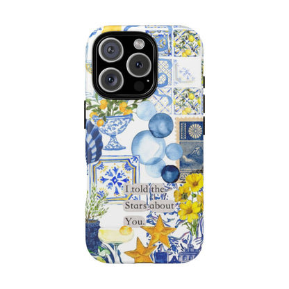 Lemon summertime collage Phone Case