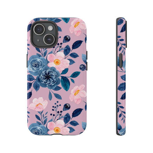 Pink Azure Watercolor Bloom Phone Case