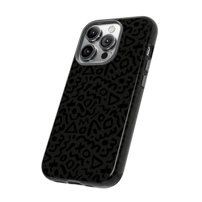 Retro Geometric Vibes Phone Case – 80s 90s Vintage Abstract Pattern for iPhone & Samsung - JGUS