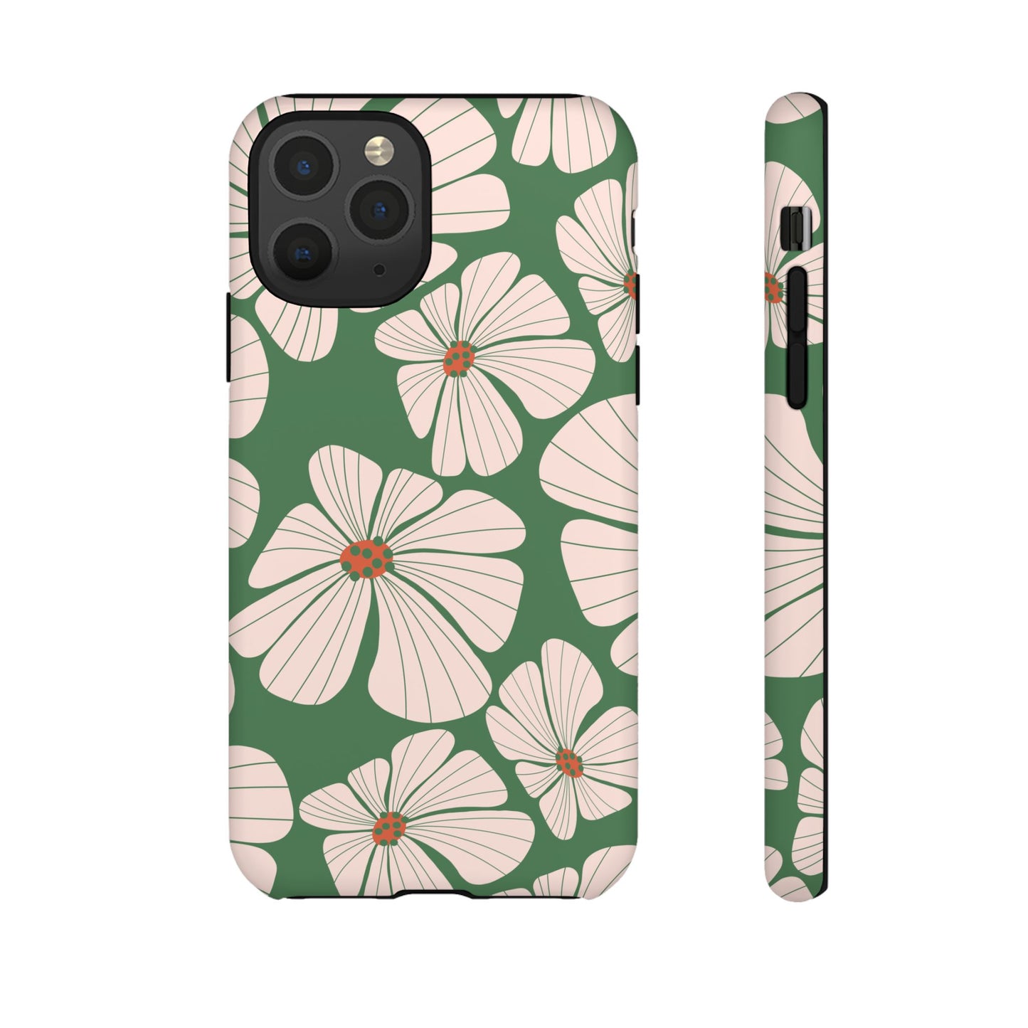 Retro Floral Abstract Phone Case – Vintage 70s & 80s Aesthetic for iPhone & Samsung - JGUS