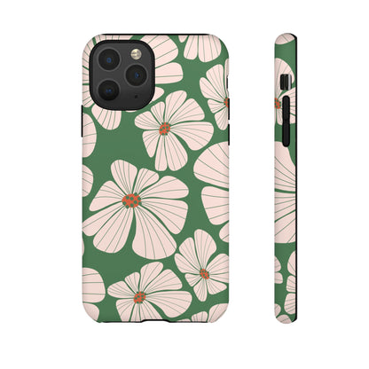 Retro Floral Abstract Phone Case – Vintage 70s & 80s Aesthetic for iPhone & Samsung - JGUS