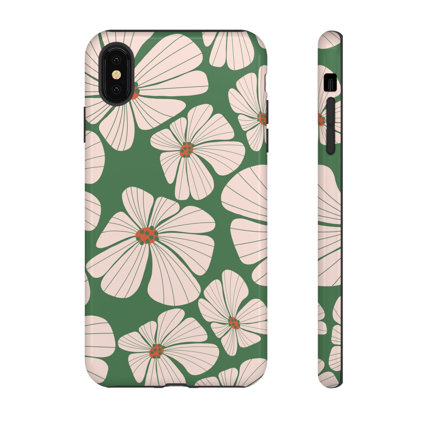 Retro Floral Abstract Phone Case – Vintage 70s & 80s Aesthetic for iPhone & Samsung - JGUS