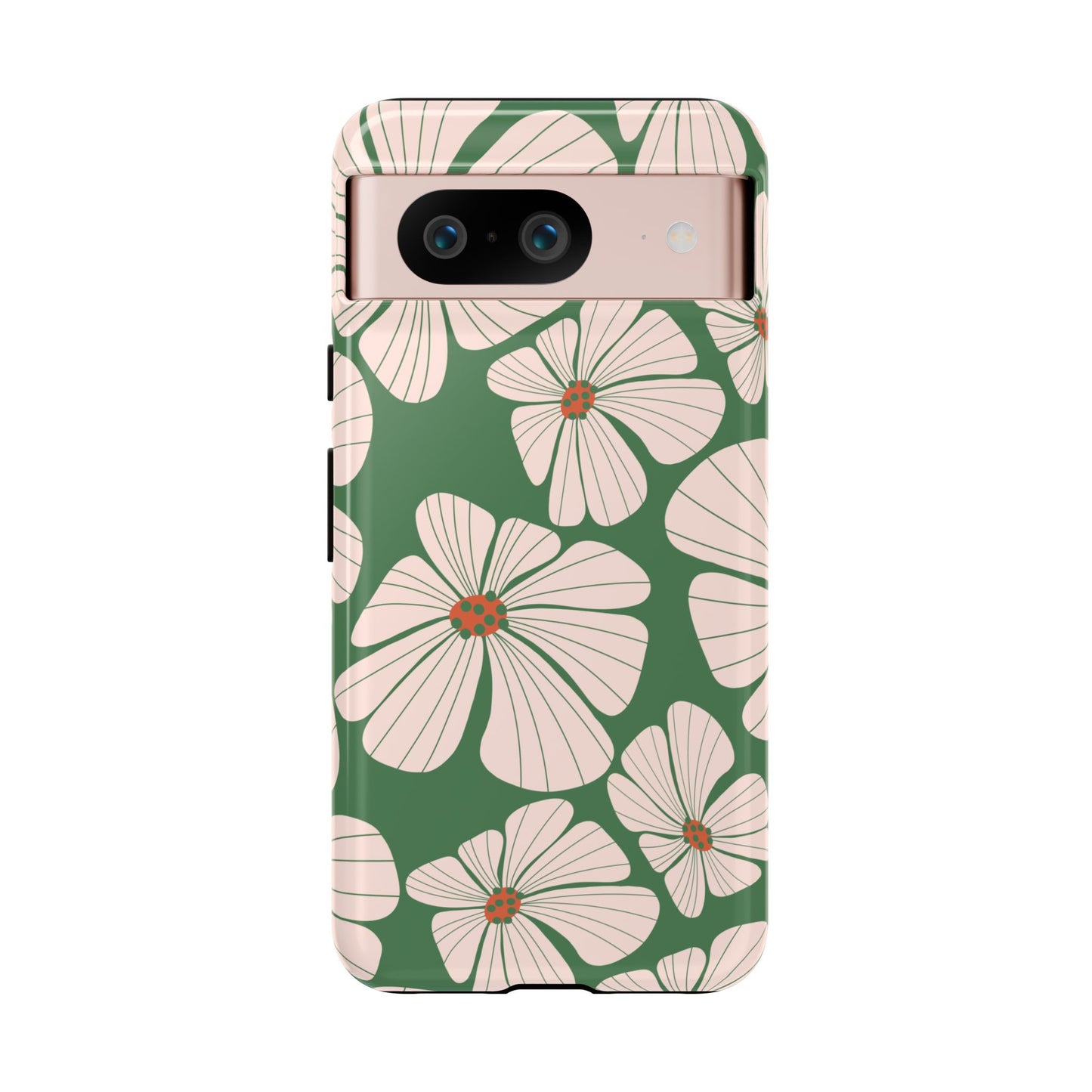 Retro Floral Abstract Phone Case – Vintage 70s & 80s Aesthetic for iPhone & Samsung - JGUS