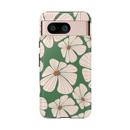 Retro Floral Abstract Phone Case – Vintage 70s & 80s Aesthetic for iPhone & Samsung - JGUS