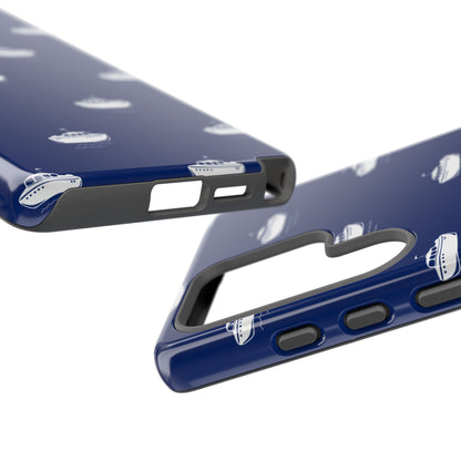 Blue Boat Phone Case – Calm Ocean Pattern for iPhone & Samsung, Durable & Stylish Protection - JGUS