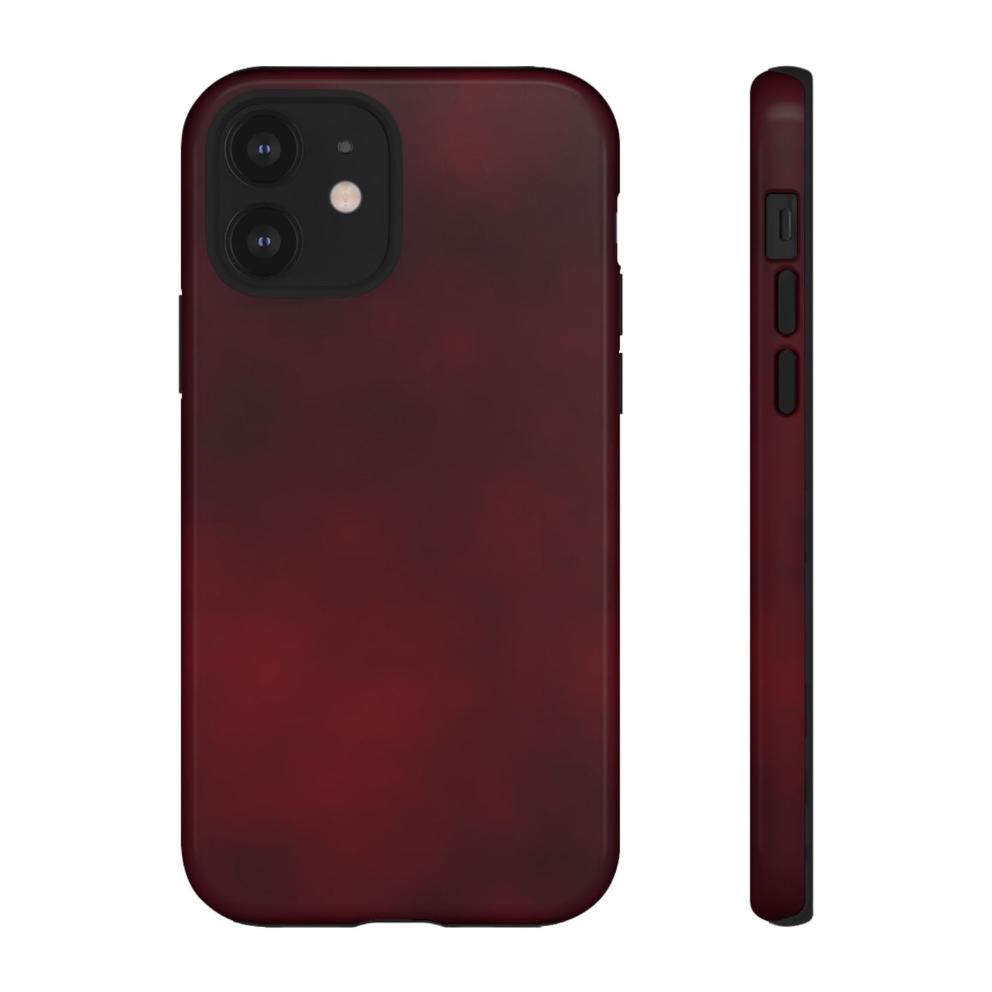 Vintage Burgundy Cherry Phone Case – Elegant Floral Design for iPhone 17 & Samsung Galaxy | Tough Protective Cover - JGUS