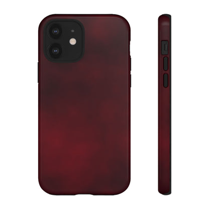 Vintage Burgundy Cherry Phone Case – Elegant Floral Design for iPhone 17 & Samsung Galaxy | Tough Protective Cover - JGUS