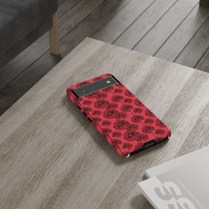Red Poppy Phone Case for iPhone, Samsung & Google Pixel – Bold Floral Statement Aesthetic - JGUS