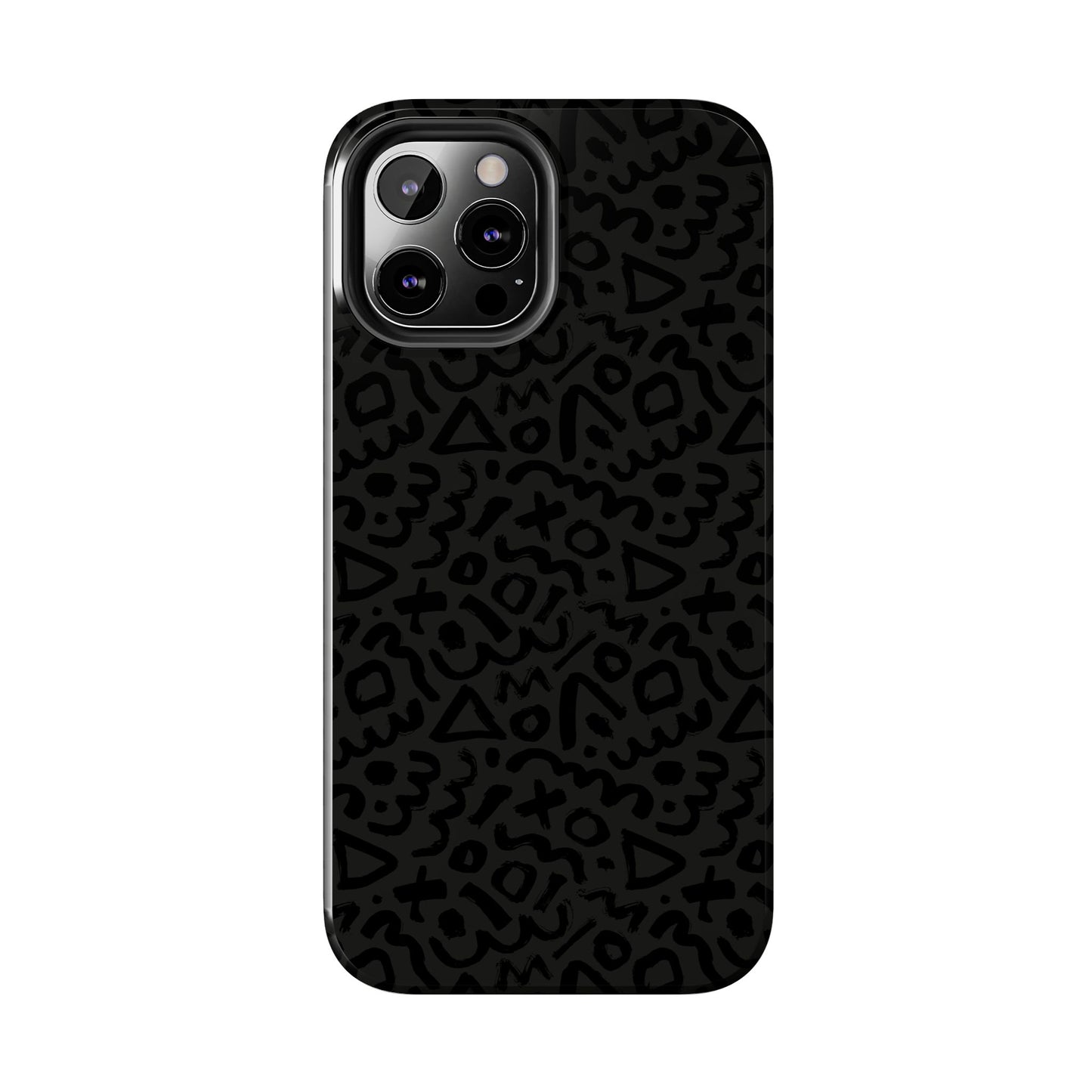 Retro Geometric Vibes Phone Case – 80s 90s Vintage Abstract Pattern for iPhone & Samsung