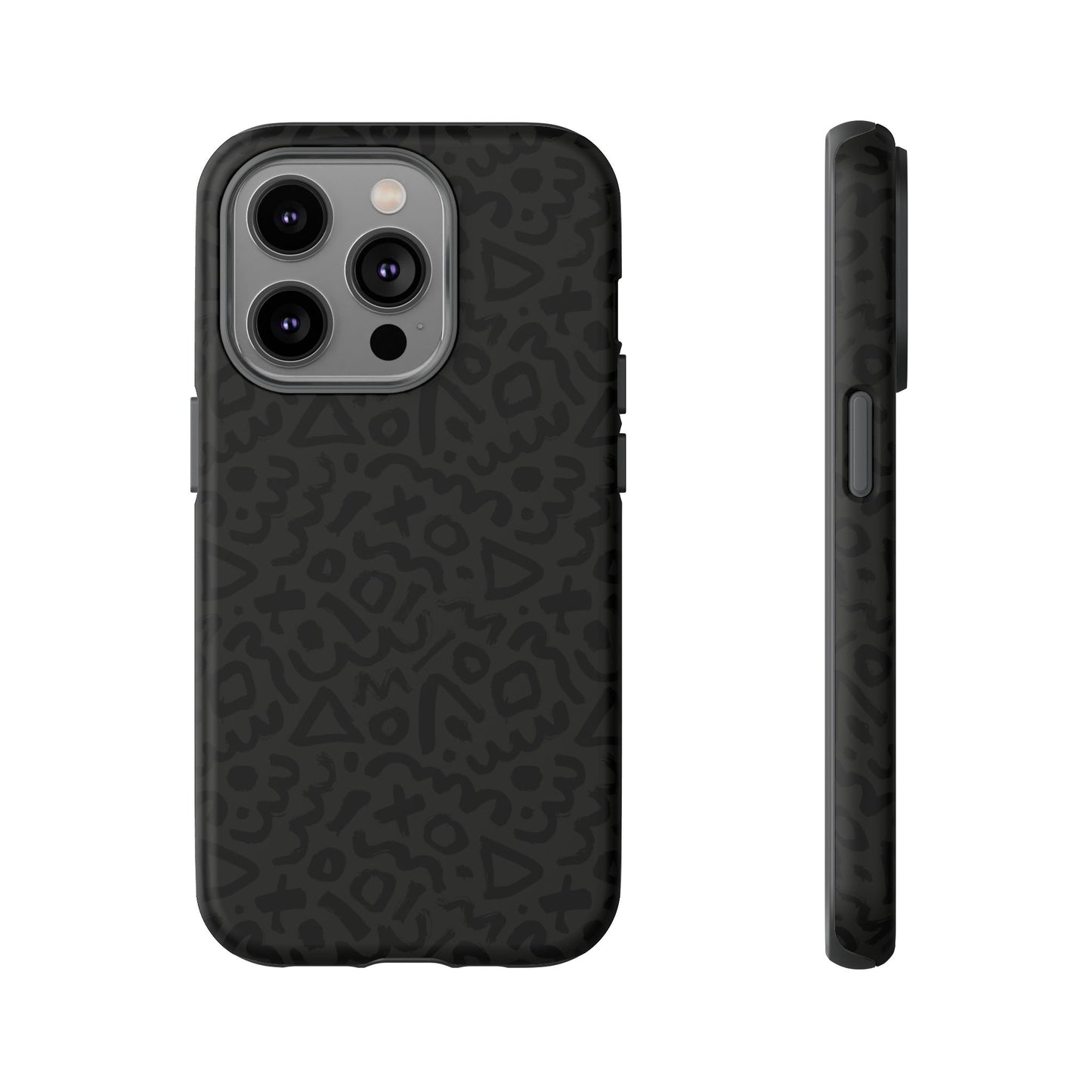Retro Geometric Vibes Phone Case – 80s 90s Vintage Abstract Pattern for iPhone & Samsung - JGUS