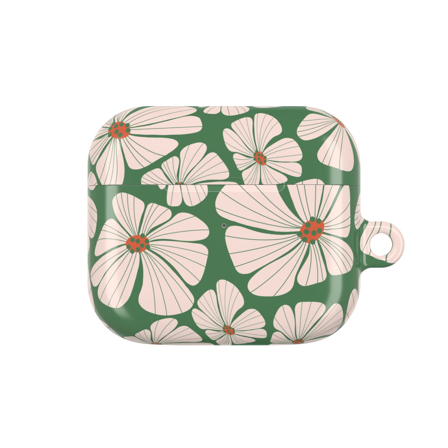 Abstract Retro floral Shockproof & Scratch-Resistant AirPods Case – Wireless Charging Compatible