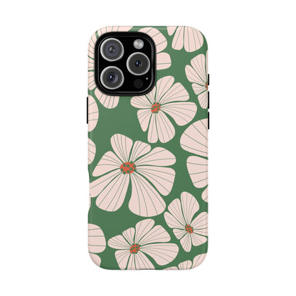 Retro Floral Abstract Phone Case – Vintage 70s & 80s Aesthetic for iPhone & Samsung - JGUS