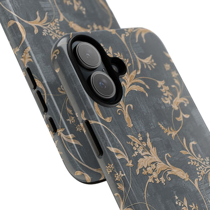 Old-Fashioned Flower Phone Case – Aesthetic Protective Cover for iPhone & Samsung - JGUS