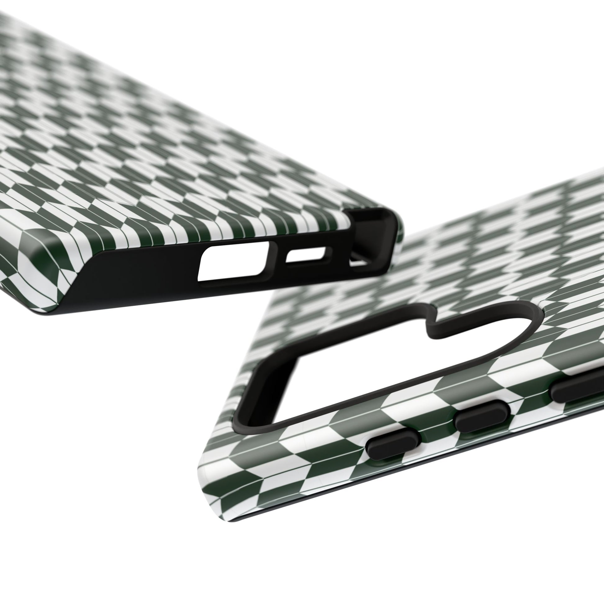 Green Harmony Geometric Phone Case – Durable, Slim, and MagSafe Compatible - JGUS