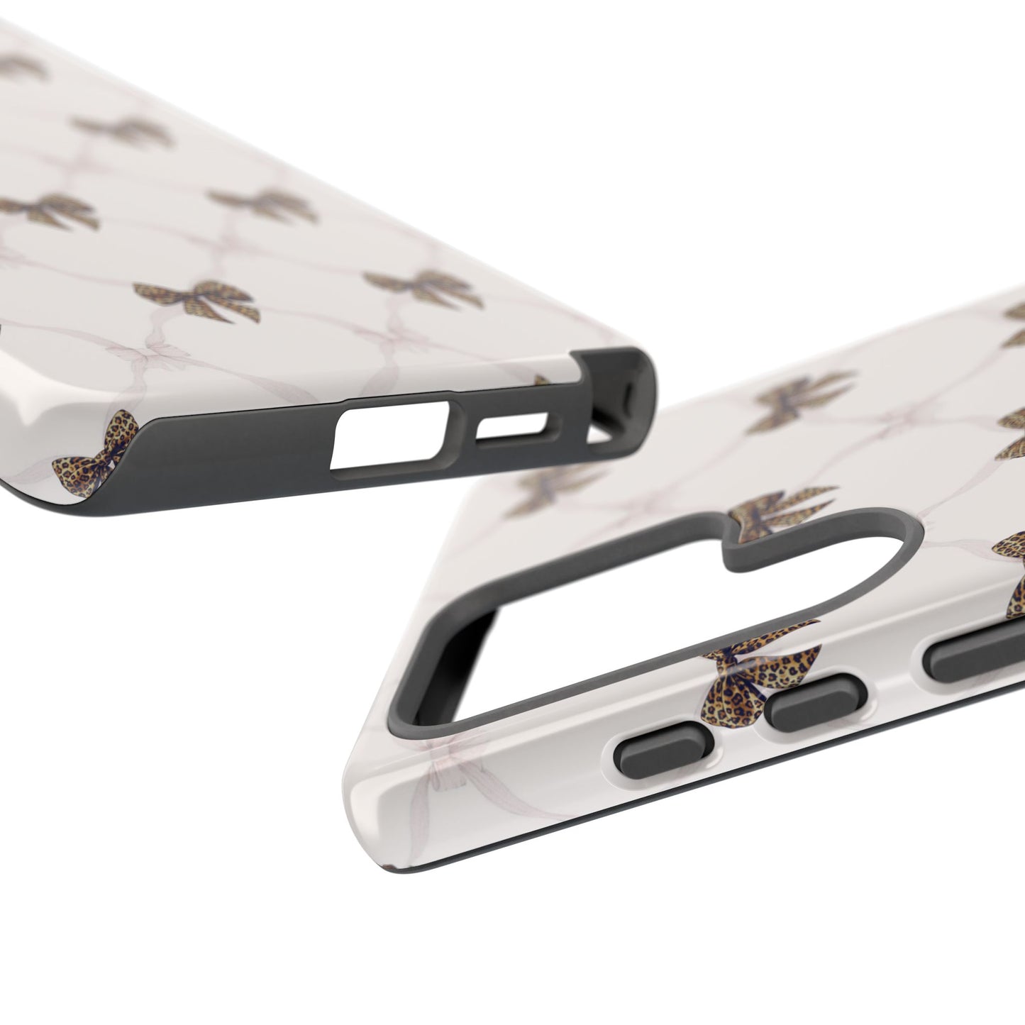 Chic Bow Pattern Phone Case | Elegant Clear Protective Case | Stylish iPhone & Samsung Cover - JGUS