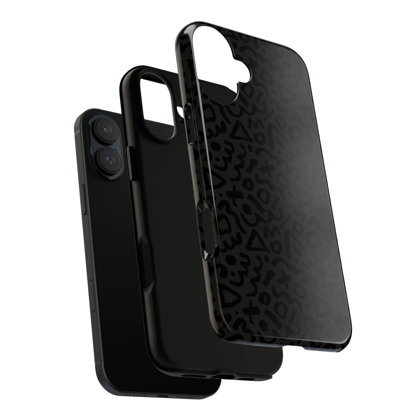 Retro Geometric Vibes Phone Case – 80s 90s Vintage Abstract Pattern for iPhone & Samsung - JGUS