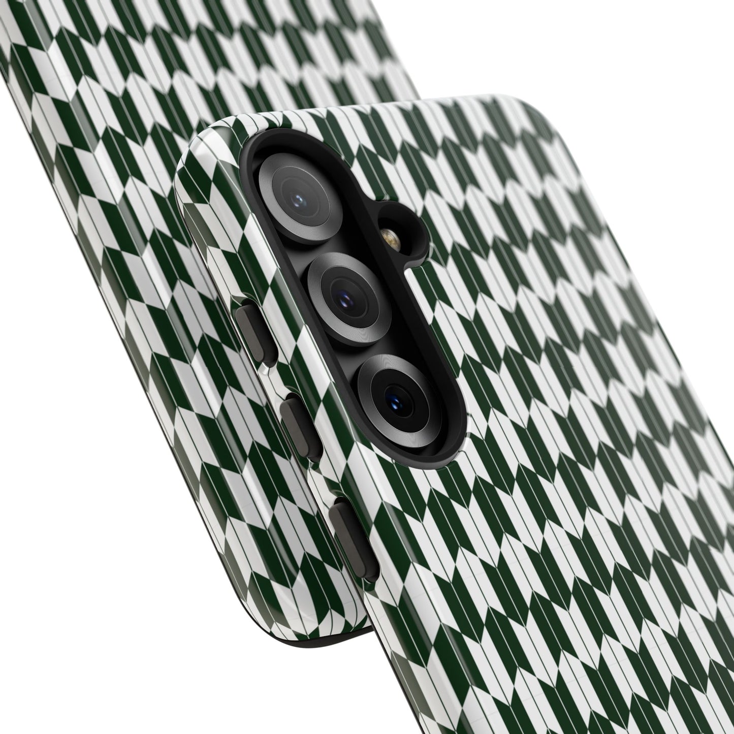 Green Harmony Geometric Phone Case – Durable, Slim, and MagSafe Compatible - JGUS