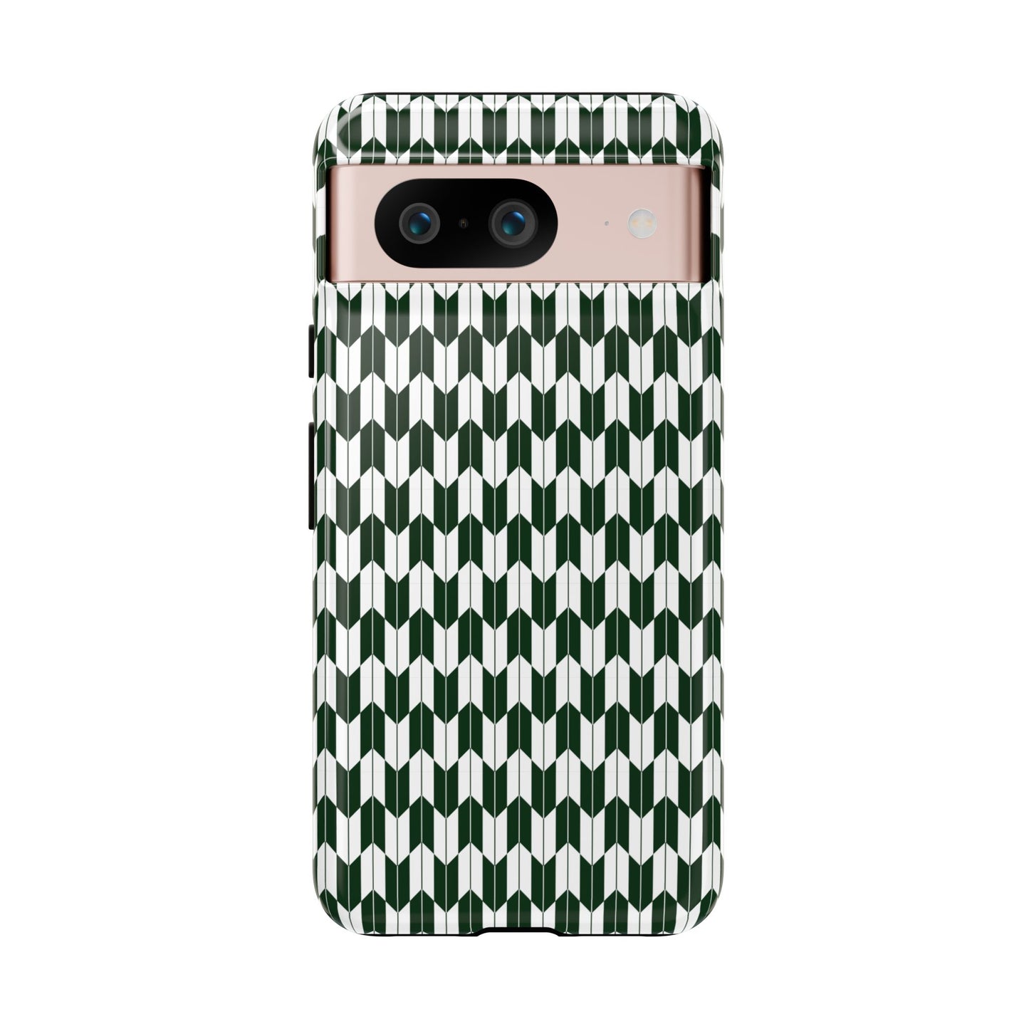 Green Harmony Geometric Phone Case – Durable, Slim, and MagSafe Compatible - JGUS