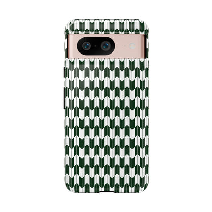 Green Harmony Geometric Phone Case – Durable, Slim, and MagSafe Compatible - JGUS