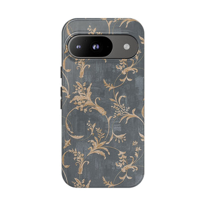 Old-Fashioned Flower Phone Case – Aesthetic Protective Cover for iPhone & Samsung - JGUS