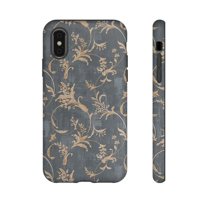 Old-Fashioned Flower Phone Case – Aesthetic Protective Cover for iPhone & Samsung - JGUS