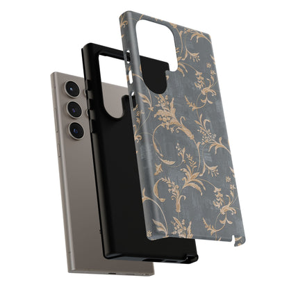 Old-Fashioned Flower Phone Case – Aesthetic Protective Cover for iPhone & Samsung - JGUS