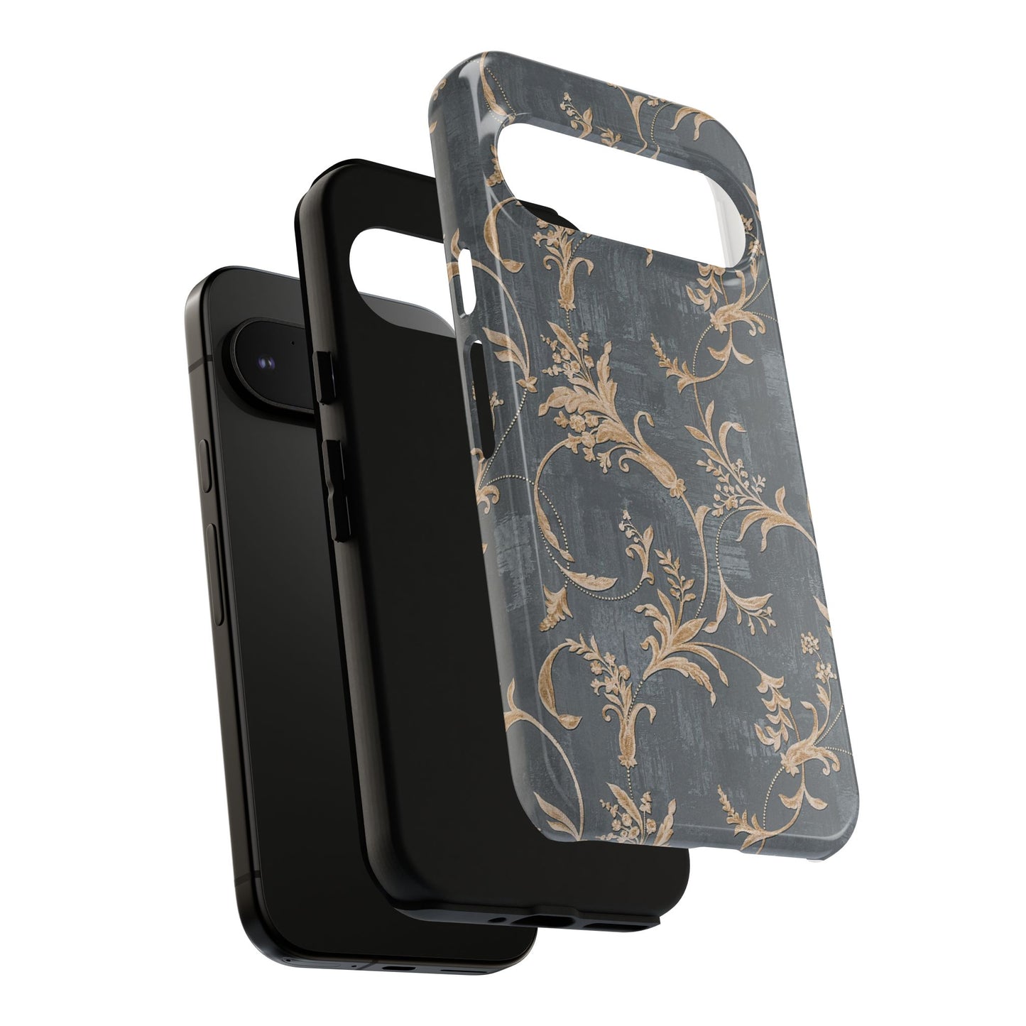 Old-Fashioned Flower Phone Case – Aesthetic Protective Cover for iPhone & Samsung - JGUS