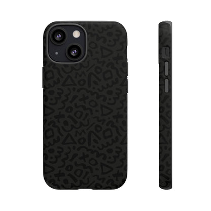 Retro Geometric Vibes Phone Case – 80s 90s Vintage Abstract Pattern for iPhone & Samsung - JGUS