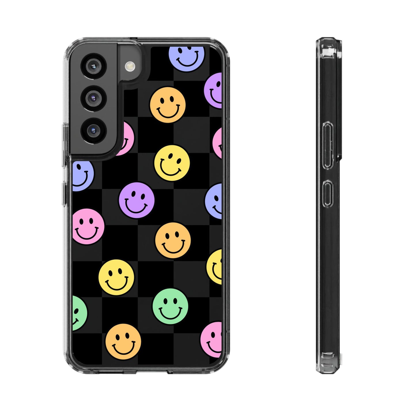 Happy Vibes Clear Phone Case