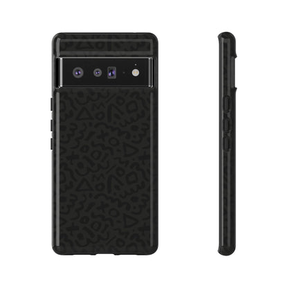 Retro Geometric Vibes Phone Case – 80s 90s Vintage Abstract Pattern for iPhone & Samsung - JGUS