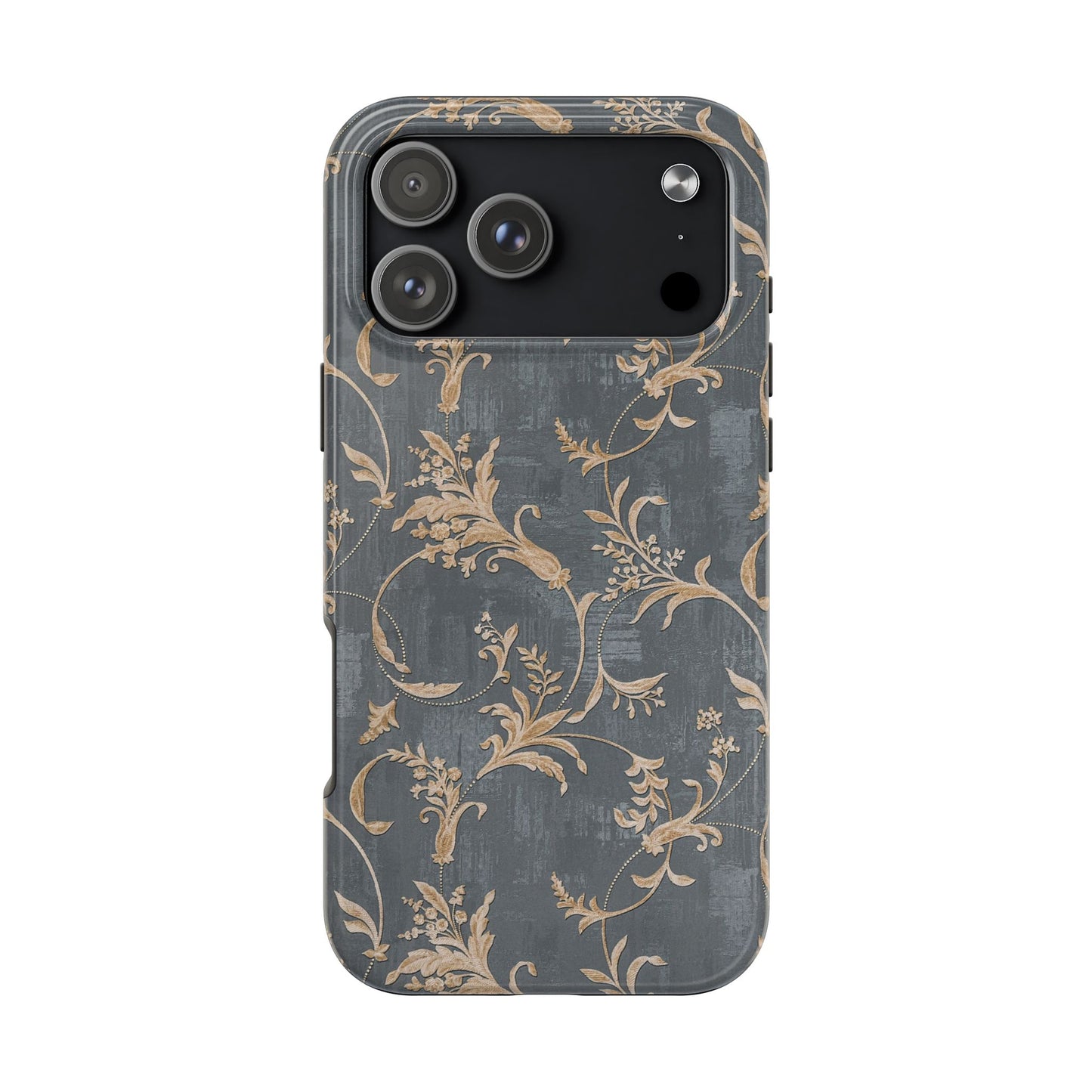 Old-Fashioned Flower Phone Case – Aesthetic Protective Cover for iPhone & Samsung