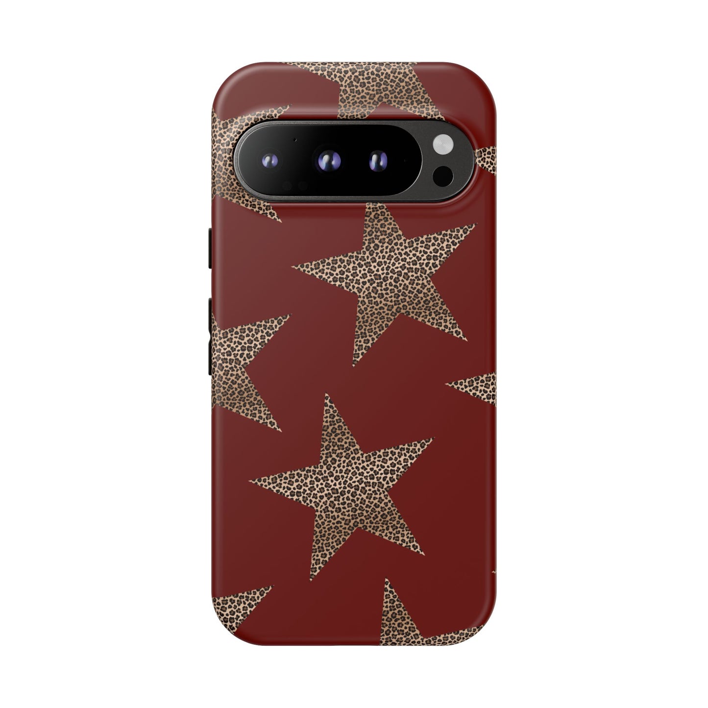 Leopard Star Luxe - Burgundy Edition | Aesthetic Coquette Phone Case for iPhone & Galaxy - JGUS