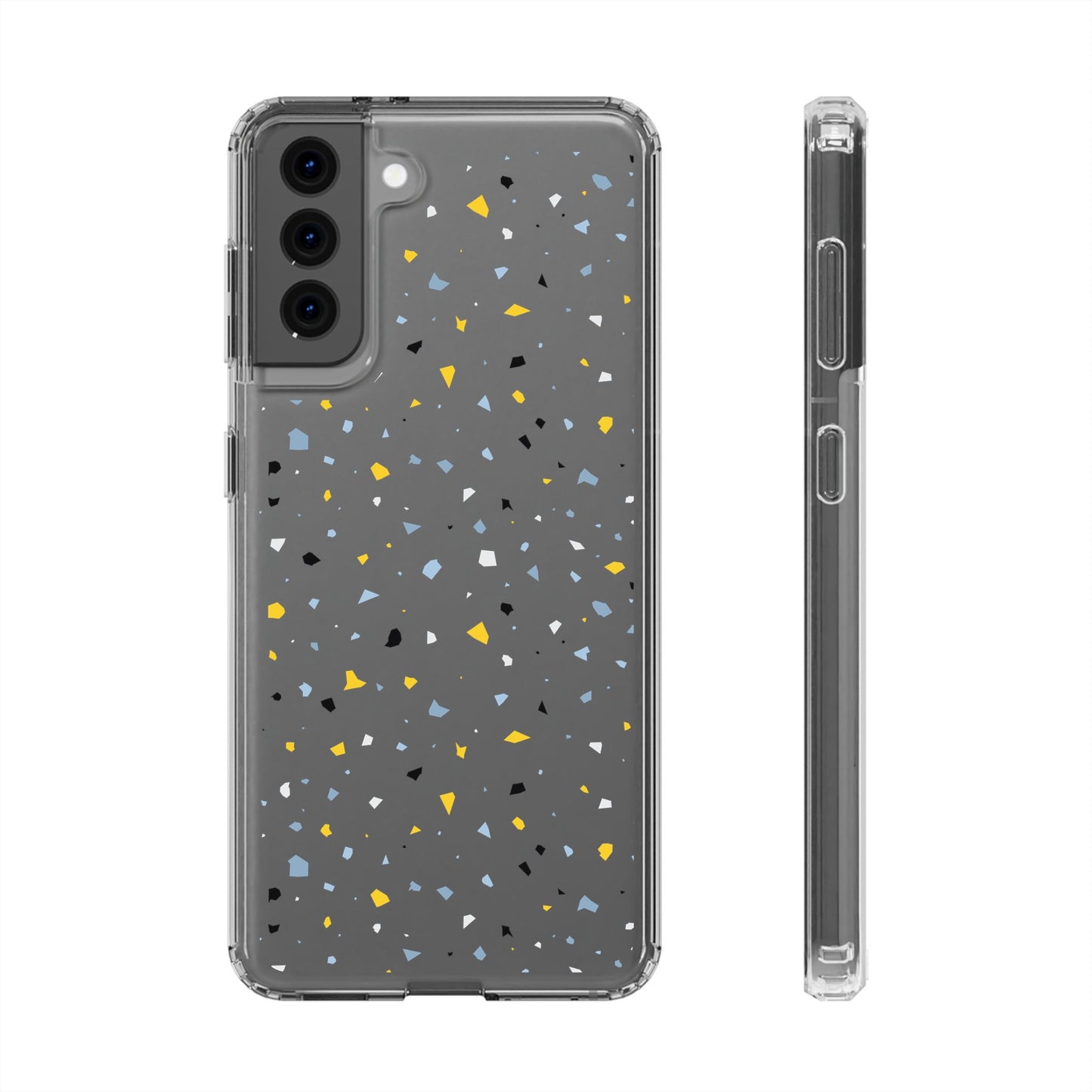 Terrazzo Chic Clear Phone Cases