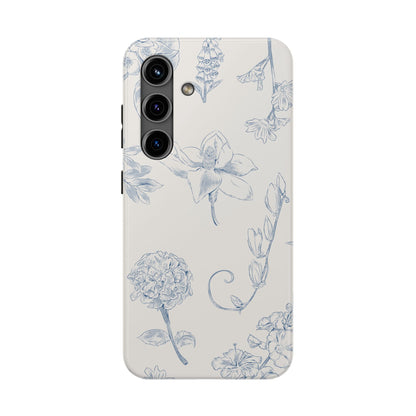 Jasmine Sketch Phone Case – Artistic Design, Slim, Durable & MagSafe Compatible