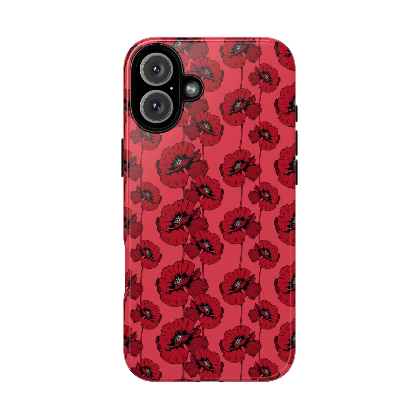 Red Poppy Phone Case for iPhone, Samsung & Google Pixel – Bold Floral Statement Aesthetic - JGUS