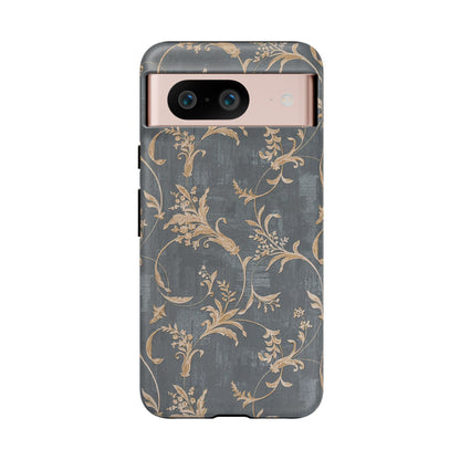 Old-Fashioned Flower Phone Case – Aesthetic Protective Cover for iPhone & Samsung - JGUS