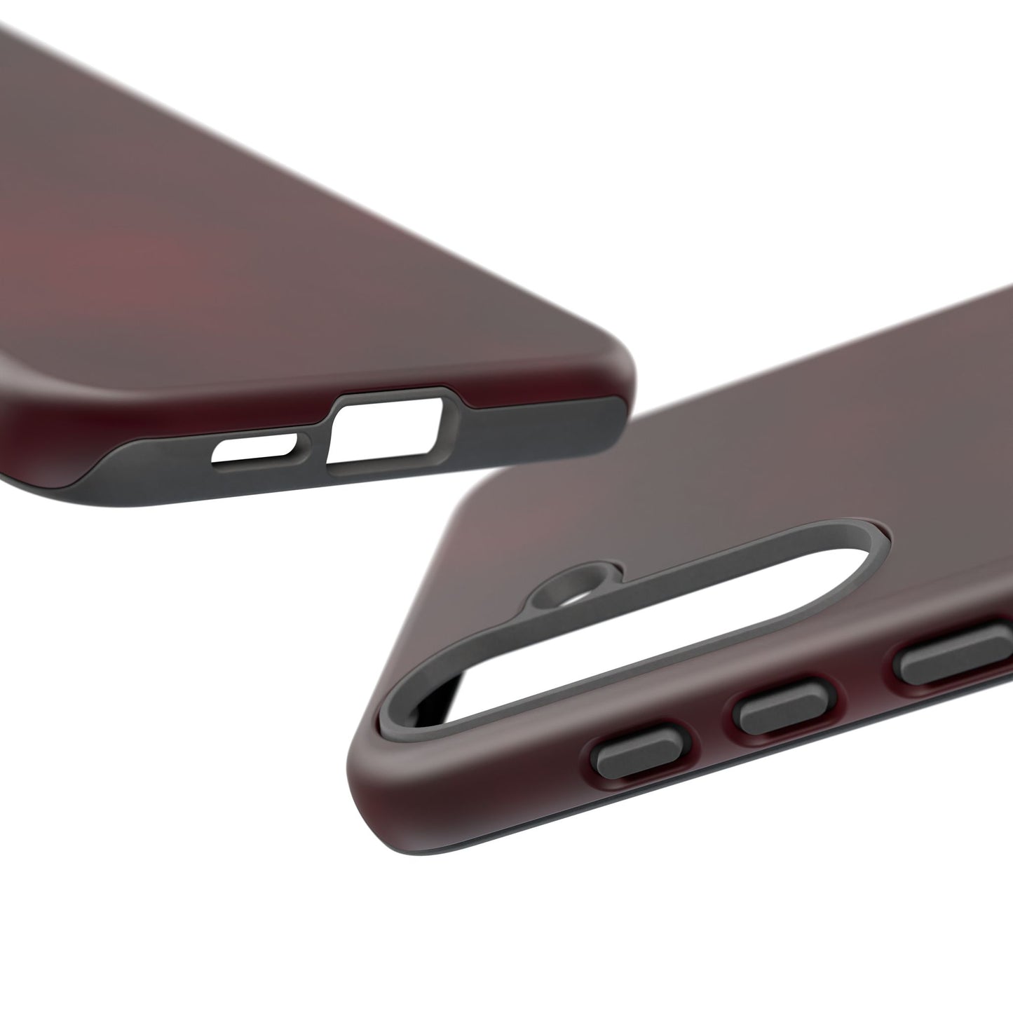Vintage Burgundy Cherry Phone Case – Elegant Floral Design for iPhone 17 & Samsung Galaxy | Tough Protective Cover - JGUS