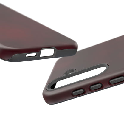 Vintage Burgundy Cherry Phone Case – Elegant Floral Design for iPhone 17 & Samsung Galaxy | Tough Protective Cover - JGUS