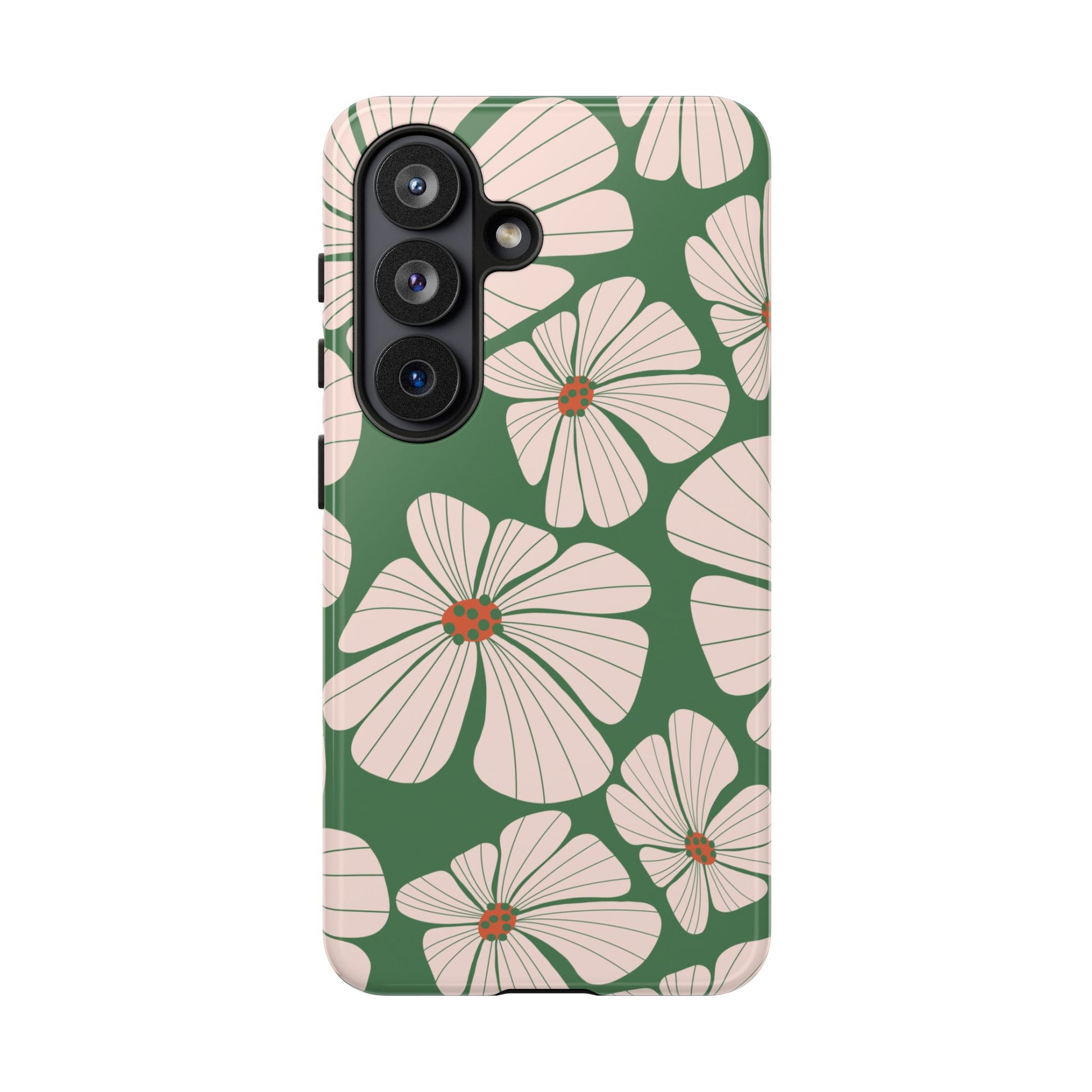 Retro Floral Abstract Phone Case – Vintage 70s & 80s Aesthetic for iPhone & Samsung - JGUS