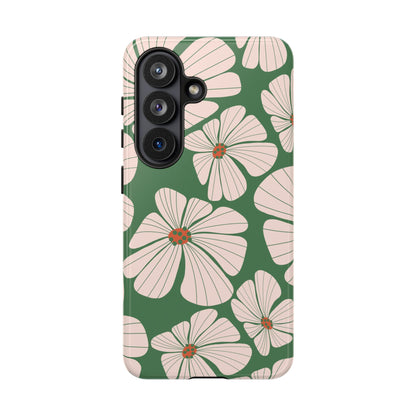 Retro Floral Abstract Phone Case – Vintage 70s & 80s Aesthetic for iPhone & Samsung - JGUS