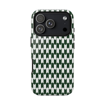Green Harmony Geometric Phone Case – Durable, Slim, and MagSafe Compatible - JGUS