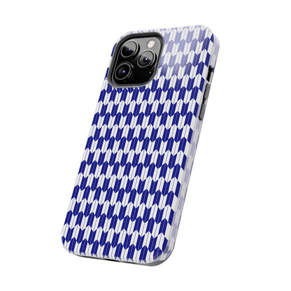 Blue Harmony Geometric Phone Case – Durable, Slim, and MagSafe Compatible