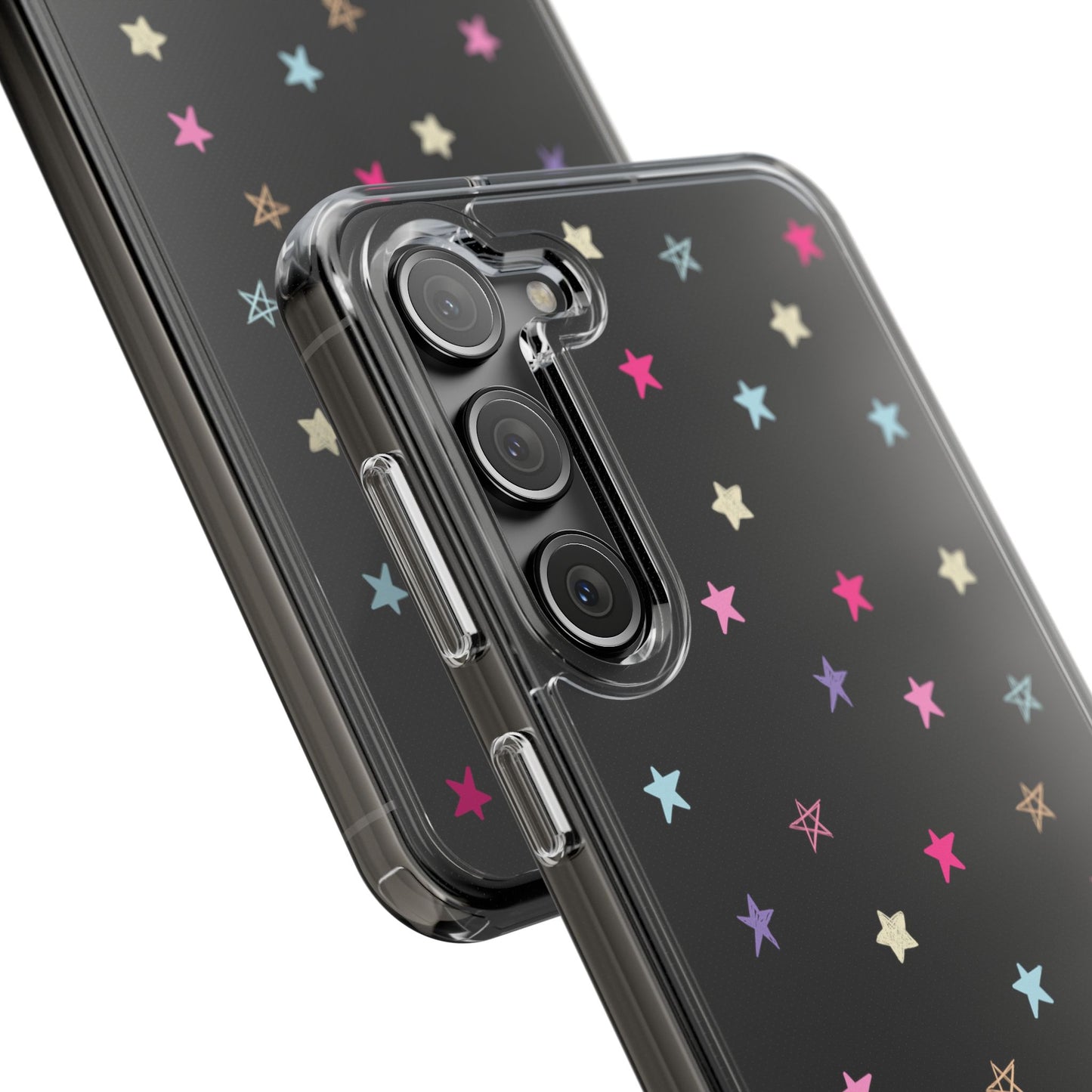 Star Pattern Clear Phone Case – Stylish & Durable Protection for Your Phone