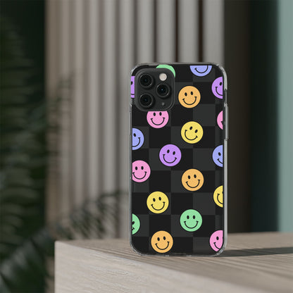 Happy Vibes Clear Phone Case