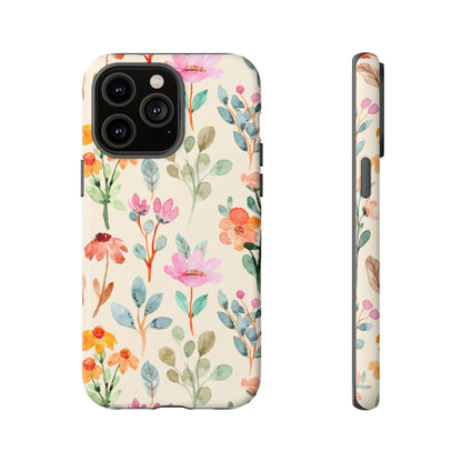 Petal Splash Watercolor Symphony Phone Case