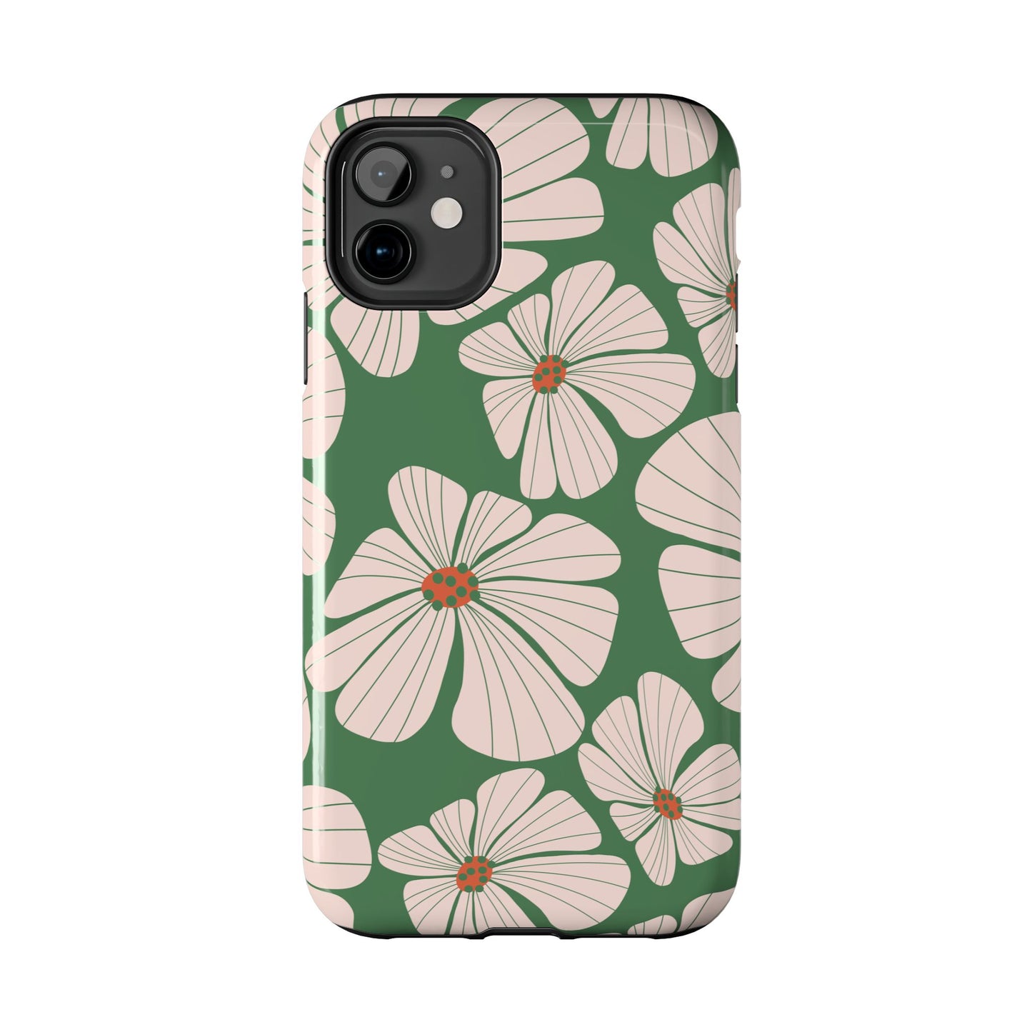 Retro Floral Abstract Phone Case – Vintage 70s & 80s Aesthetic for iPhone & Samsung