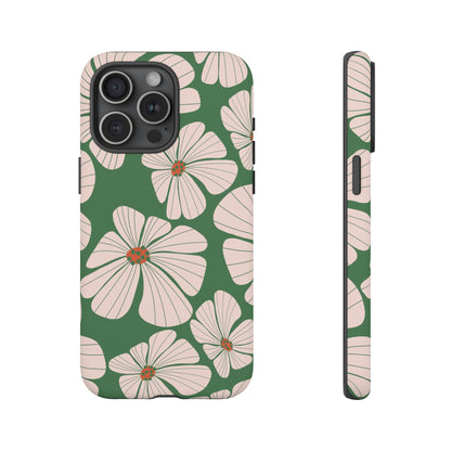Retro Floral Abstract Phone Case – Vintage 70s & 80s Aesthetic for iPhone & Samsung - JGUS