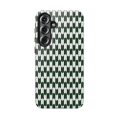 Green Harmony Geometric Phone Case – Durable, Slim, and MagSafe Compatible - JGUS