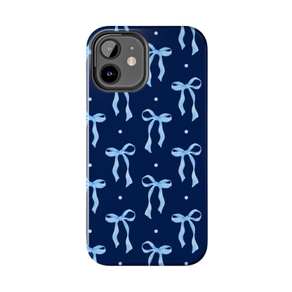 Bows and Blues Phone Case – Cute & Durable Bow Print Case for iPhone & Samsung