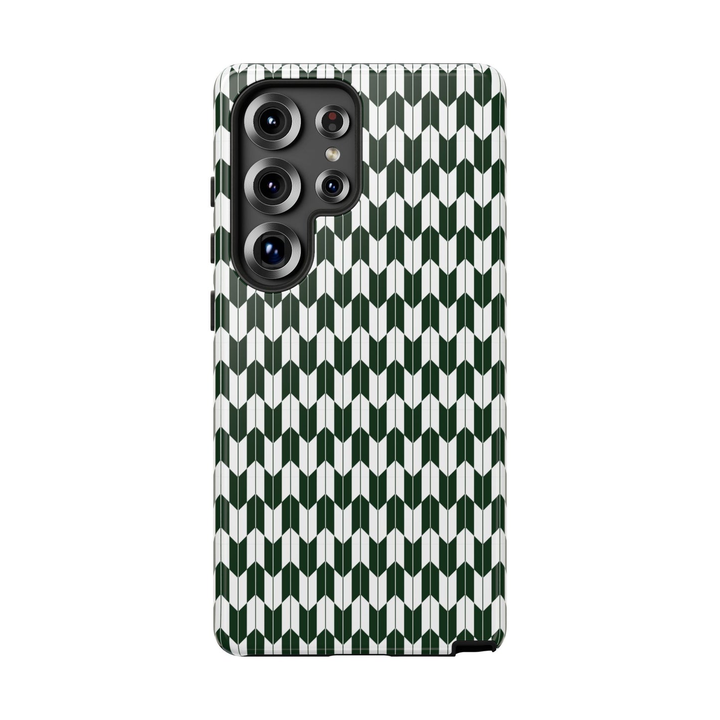 Green Harmony Geometric Phone Case – Durable, Slim, and MagSafe Compatible - JGUS